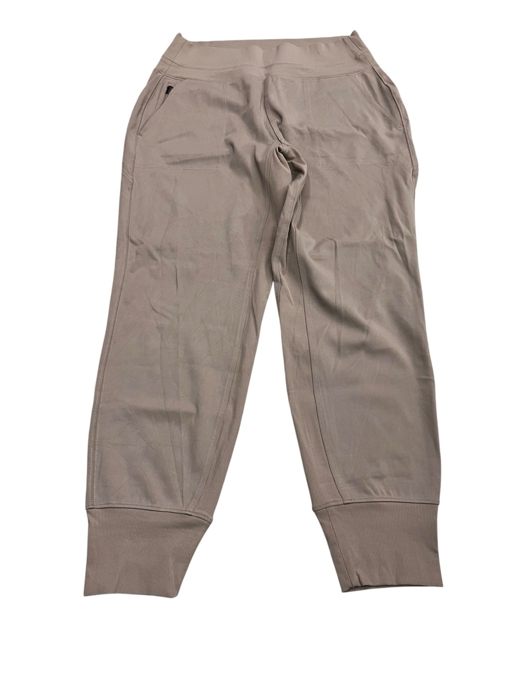 Athleta Ladies Light Brown Pull on Relaxed-Fit Jogger Pants Size Medium